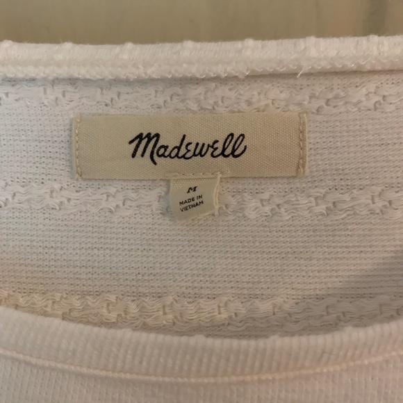 Madewell cream 'Jacquard Babydoll Top' - Picture 3 of 8